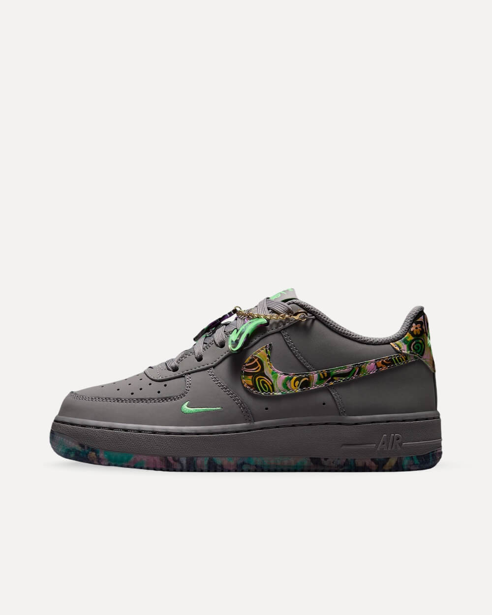 Nike x Andrea Bergart Air Force 1 Low Pencil Point/Illusion Green-Dark Raisin-Multi-Color IO0318-001 sneaker