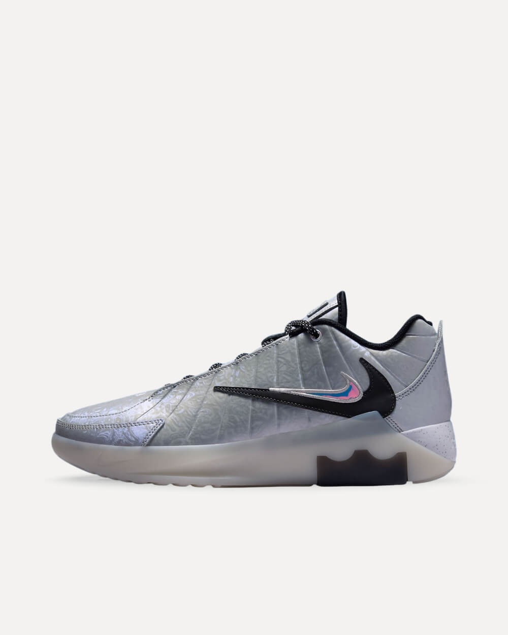 Nike x Bronny James LeBron Witness 9 “Metallic Silver” Metallic Silver/Black-White-Wolf Grey IO7381-001 sneaker